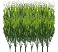 Yicaam 16 Pcs Artificial Grass Plants, 40cm Faux Shrubs Wheat Grass, Artificial Tall Greenery Stems Weed for Outdoor Decor, Fake Greenery Stems Weed for Indoor Home Decor
