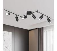 YICALE Spotlights Ceiling Lights 6 Way Kitchen Lights Ceiling Black GU10