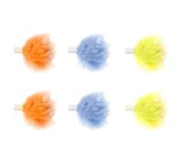 Yicare 6 Pcs Replacement Feathers for Smart Interactive Cat Toy Magic Box for Indoor Kitty Entertainment Exercise Catching Training Game Durable and Non-toxic