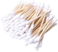 Yicare 600 pcs Bamboo Cotton Buds 6 x 100 100% Biodegradable Cotton Swab with Wooden Handles for Ear Cleaning Makeup Cleaning Keyboard Cleaning Wound Cleaning etc double heads