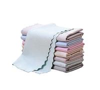 Yicare Fishscale Cleaning Cloth UK 10PCS Fish Scale Microfibre Cleaning Cloths Kitchen Towels Reusable Lint Free Cleaning Cloth and Super Absorbent Polishing Wipes 30 * 40cm Random Color