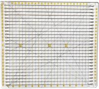 YICBOR 12.5"x12.5" Acrylic Quilting Template Slotted Ruler for Fabric Precise Cutting Quilting Patterns Supplies