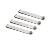 YICBOR 20 PCS Sewing Clips, Stainless Steel Hemming Clips, 3 inch Metal Sewing Measurement Ruler, Sewing Clips for Fabric and Quilting #HC-101