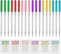 YICBOR 30PCS 6 Sizes Universal Sewing Machine Needles Regular Point Flat Shank Needle Compatible with Singer, Brother,Janome and Other Brands HAX1 65/9, 75/11, 90/14, 100/16, 110/18,120/20