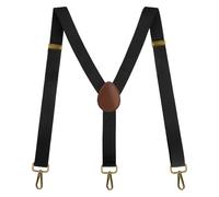 Yicelerate Men's Suspenders, Extra Strong, Black, 130 cm, Groß & Mittel