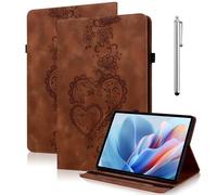 YiChZhe Case for iPad Air 11-Inch M4/M3/M2 (2026/2025/2024), iPad Air 5/4 (2022/2020 5th/4th Generation 10.9-Inch) Shockproof Protective Case with Adjustable Stand Card Slot Pen Holder Cover, Brown