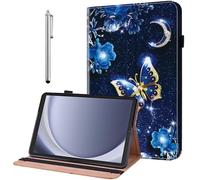 YiChZhe Case for Samsung Galaxy Tab A 10.1 2016/(SM-T580/T585) Shockproof Protective Case with Adjustable Stand Card Slot Pen Holder Cover, Brilliant Butterfly