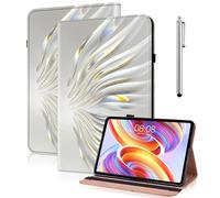 YiChZhe Case for Samsung Galaxy Tab A7 10.4 Inch 2022/2020 SM-T500/T505/T507 with Pen Holder, PU Leather Thin Stand, Shockproof Protective Case with Multi-Angle View, Non-Slip Crystal Wings