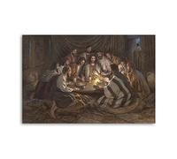 YICIMAOYI Catholic Maundy Thursday Prayer Poster Decorative Painting Canvas Wall Posters And Art Picture Print Modern Family Bedroom Decor Posters 08x12inch(20x30cm)
