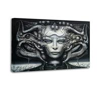 YICIMAOYI HR Giger He Man Who Created The Ultimate Alien Poster Decorative Painting Canvas Wall Posters And Art Picture Print Modern Family Bedroom Decor Posters 08x12inch(20x30cm)
