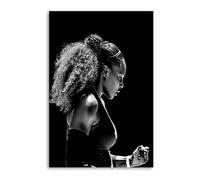 YICIMAOYI Serena Williams Wimbledon Tennis Black And White Poster Decorative Painting Canvas Wall Posters And Art Picture Print Modern Family Bedroom Decor Posters 08x12inch(20x30cm)
