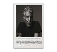YICIMAOYI Vintage Anthony Bourdain's Cook Quote Poster Decorative Painting Canvas Wall Posters And Art Picture Print Modern Family Bedroom Decor Posters 16x24inch(40x60cm)