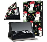 YICKLMNP Case for 10.5” iPad Air 3rd Generation 2019 / iPad Pro 2017- Auto Wake/Sleep PU Leather Stand Cover,Multi-Angle Viewing,Red Mushroom Head Cats