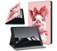 YICKLMNP Case for 10.5” iPad Air 3rd Generation 2019 / iPad Pro 2017- Auto Wake/Sleep PU Leather Stand Cover,Multi-Angle Viewing,Cute Pink Pig