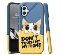 YICKLMNP Case for Samsung Galaxy A06 5G, Slim Fit Hybrid Cover-Shockproof & Scratch Resistant | Dual-Layer Protection PC + TPU,Drop Defense,Anti-Yellowing,Don't Touch My Phone
