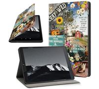 YICKLMNP Case for Samsung Galaxy Tab A8 10.5-Inch 2022- Auto Wake/Sleep PU Leather Stand Cover,Multi-Angle Viewing,Country Farm Collage