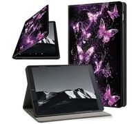 YICKLMNP Case for Samsung Galaxy Tab A9+ 10.9" 2023 - Auto Wake/Sleep PU Leather Stand Cover,Multi-Angle Viewing,Purple Dreamy Butterfly