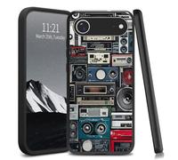 YICKLMNP for iPhone Air Case,Slim TPU Soft Phone Cover,Shockproof Flexible Protective Case with Raised Camera & Screen Edges,Lightweight Anti-Scratch,Retro Radio Design