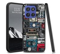 YICKLMNP for Motorola Edge 2025 Case,Slim TPU Soft Phone Cover,Shockproof Flexible Protective Case with Raised Camera & Screen Edges,Lightweight Anti-Scratch,Retro Radio