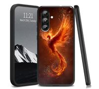 YICKLMNP for Samsung Galaxy A36 5G/A56 5G Case,Slim TPU Soft Phone Cover,Shockproof Flexible Protective Case with Raised Camera & Screen Edges,Lightweight Anti-Scratch,Fire Phoenix Rising Art Design