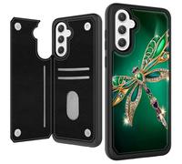 YICKLMNP Wallet Case for Samsung Galaxy S26 Plus,PU Leather Flip Phone Cover with Card Holder,Kickstand,Magnetic Closure,Full Protection,Dragonfly Gemstone Green Design