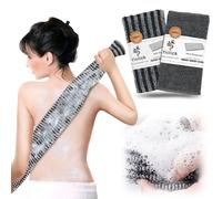 Yiclick 2 Pack Exfoliating Washcloth Towel - Body Scrubber Exfoliator, Loofah Sponge, Korean & Japanse & African Net Sponge Rag - Back Scrubber Washer for Use in Shower Bath