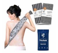 Yiclick Exfoliating Washcloth Towel - Exfoliating Body Scrubber, Back Scrubber for Shower, Loofah Sponge Wash Cloth, Korean Japanese & African Net Sponge Rag, Exfoliator Washer for Use in Shower Bath