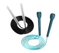 Yicoovey 2.8 m adjustable skipping rope, PVC skipping rope for adult fitness for boys and girls, lightweight skipping rope, professional speed skipping rope, ABS anti-slip handle