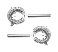 Yicoovey 2-Pack Professional Bar Strainer Set - Dual-Layer Stainless Steel Cocktail Shaker Accessories with Precision Measuring Cup, Universal Fit for Bartending Tools & Home Mixology (2 Count)