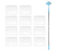 Yicotira 10 Pack Reusable Pad Refills Compatible with Baseboard Buddy Cleaner Tool - Microfiber Replacement Pads for Wet & Dry Use (Baseboard Buddy NOT Included)
