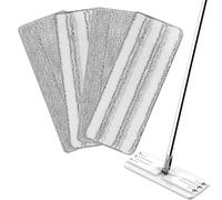 Yicotira 4 Pack Mop Replacement Pads Compatible with Joymoop Flat Mop