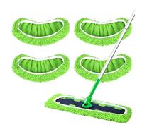 Yicotira 4 Pack Reusable Microfiber Mop Pads Compatible with Swiffer XL Mop