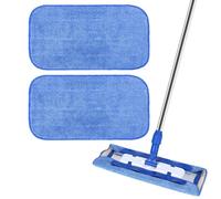 Yicotira Microfiber Cleaning Cloth Compatible with MR SIGA Professional Microfiber Mop - Professional Reusable Flat Mop Refills - Mop Pads Replacement for Hardwood Cleaning (2 Pack)