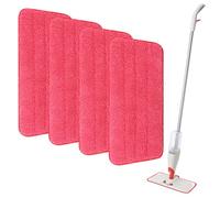 Yicotira Mop Replacement Pads Compatible with OXO Good Grips Spray Mop - Reusable Microfiber Pad Refill for Floor Cleaning, 4 Pack (Mop is Not Included)