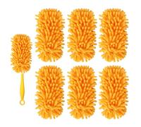 Yicotira Reusable Duster Refill Compatible with Swiffer Duster Kit - Pet Heavy Duty Duster Refills Fit for Swiffer Extended Handle Duster - Microfiber 360 Duster Refills for Dusting Cleaning, 6 Pack