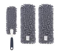 Yicotira Reusable Microfiber Duster Refills Compatible with for MR.SIGA & OXO Duster- Washable Dusters Refill for MR.SIGA Lint Free Microfiber Duster for Cleaning, 2 Pack (Handle is Not Included)