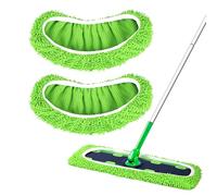 Yicotira Reusable Microfiber Mop Pads for Swiffer XL Mop - 2 Pack XL Dry Sweeping Cloths & XL Wet Pads Refills - X-Large Heavy Duty Mopping Cloths for Floor Mopping and Sweeping (Mop is Not Included)