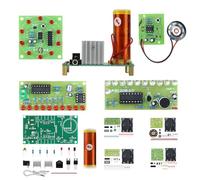 YIDAB 5in1 Soldering Practice Kit Mini Musical Tesla Coil, Plug-in Flowing Light,Doorbell, Sound-Activated Flowing Light, and Lucky Roulette Wheel Soldering Projects Soldering Practice for Teens
