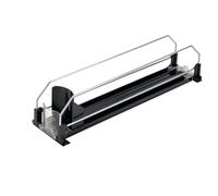 Yidata Automatic Can Dispenser for Fridge, Width Adjustable Self-Pushing Drink Organiser for Refrigerator, Kitchen, Supermarkets, Cabinet (1, 410mm-black)