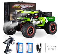 Yidedraw 1:14 Scale RC Car - Fast 50 KMH Remote Control 4X4 Truck for Adults Boys - 2.4 GHz All Terrains Dune Buggy Off-Road Monster Truck Short Course Car With 2 Batteries (Green)