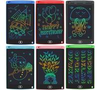 Yidedraw LCD Writing Tablet for Kids Toys 8.5 Inch Colorful Doodle Board Bulk, Eye-Protection Drawing Pad Toddler Travel Essentials Toys for 3-8 Year Old Boys Girls, Birthday Xmas Gifts 6 Pack