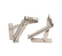 YIDELAI 80 Degree Folding Spring Hinges (1 Pair) Lid Lifting Bracket Sofa Headrest Hinge