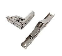YIDELAI 90 Degree Folding Hinge Stainless Steel Elastic Folding Hinge Wall-Mounted Shelf Bracket Cabinet Door Accessories(1 Pair)