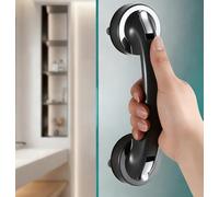 YIDELAI Glass Mirror Door Handle, Refrigerator Drawer, baGlass Mirror Door Handle, Refrigerator Drawer, Bathroom Cabinet knob, Suction cupthroom Cabinet knob, Suction Cup(Silver)