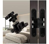 YIDELAI Hidden Hinges (1 Pair) 0 degrees-180 Degrees Playing Angle Invisible Cabinet Door Hinges
