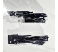 YIDELAI - Spring Hinge (1 Pair) 90 Degree Folding Lifting Bracket, Sofa Bed Hinge, Suitable for Cabinet Doors, Furniture Storage Boxes (2, Black)