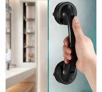 YIDELAI Suction Cup Handle Suitable for Various bathrooms, Kitchens, Showers, Sliding Glass Doors, cabinets, Drawers (Black)