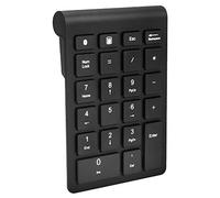 yidenguk Bluetooth Numeric Keypad, 22 Keys Multi-Function Wireless Silent Number Pad Keyboard Extensions for Smartphone/Laptop/PCs/Notebook, Compatible with Windows, Android and iOS System, Black