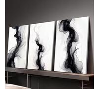 YIdhDCgj Abstract Art Black and White Canvas Prints - Minimalist Nordic Canvas Painting Wall Decor, Modern Artwork Wall Decor(30x40cmX3/Frameless)