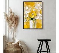 YIdhDCgj Wall Art Black Beige Minimalist Painting Neutral Texture Painting on Canvas Large Black Boho Wall Art for Home(40x60cm/Frameless)